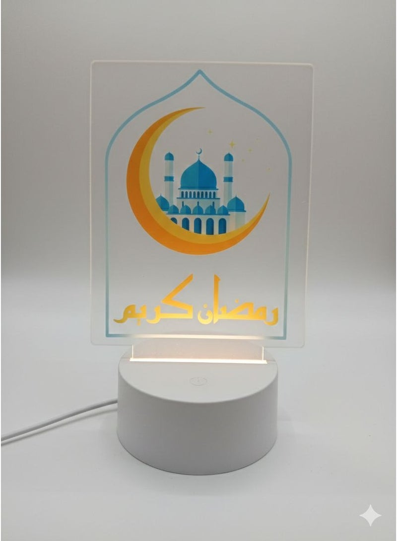 Ramadan USB desk stand with warm lighting - Image 1